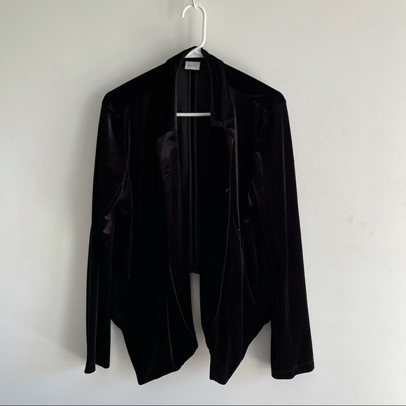 Black velvet blazer, SUZY SHIER - Picture 3 of 9